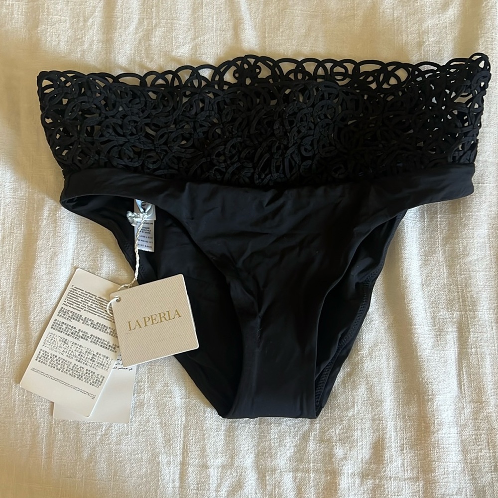 LA PERLA bikini bottom brief — black